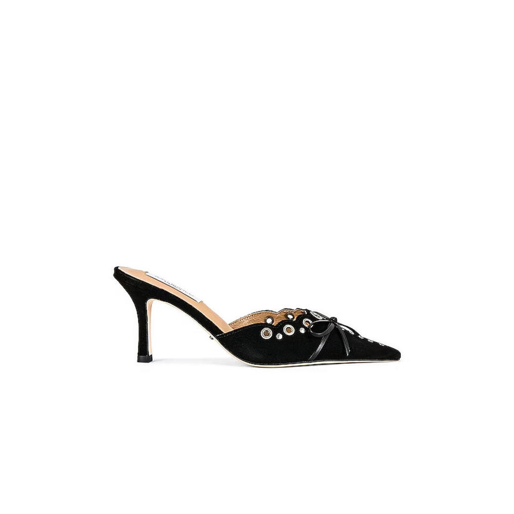 Tony Bianco Black Heels with Silver Accents